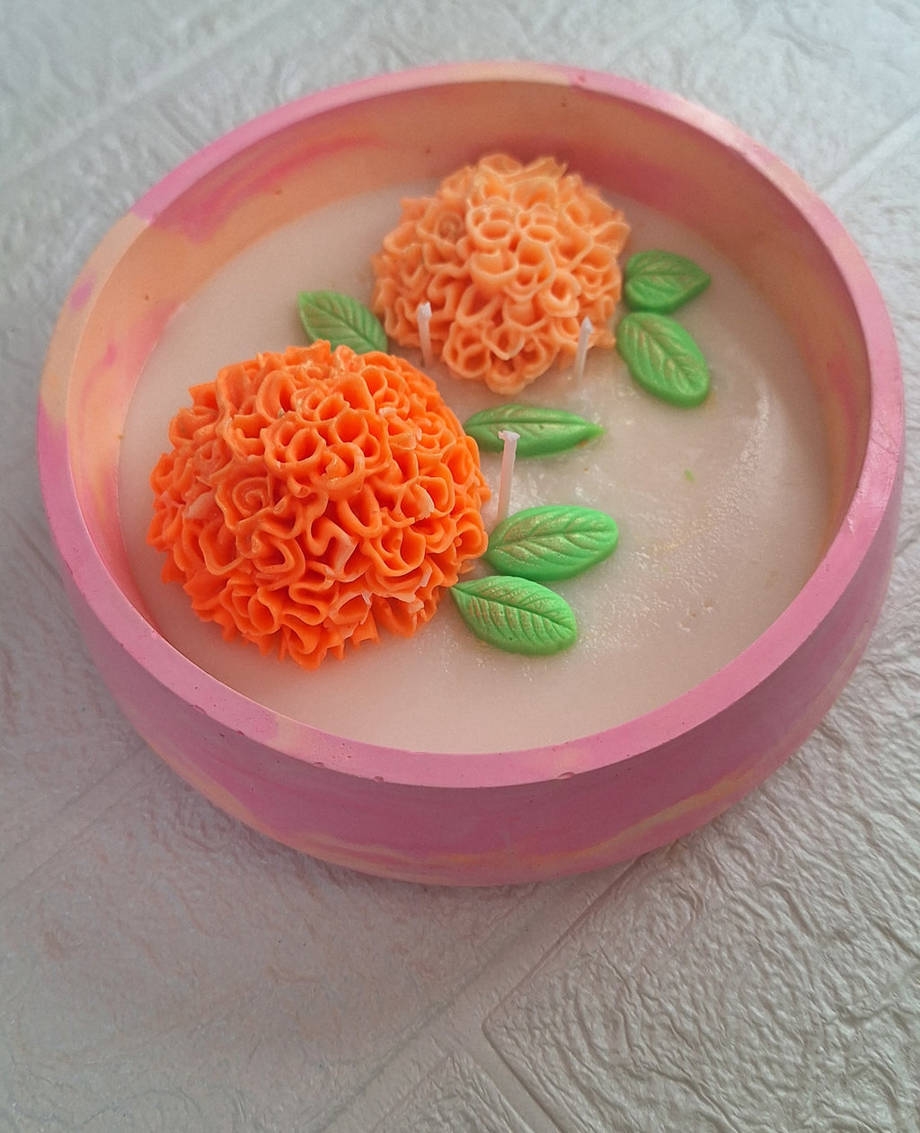 Marigold Candle Bowl