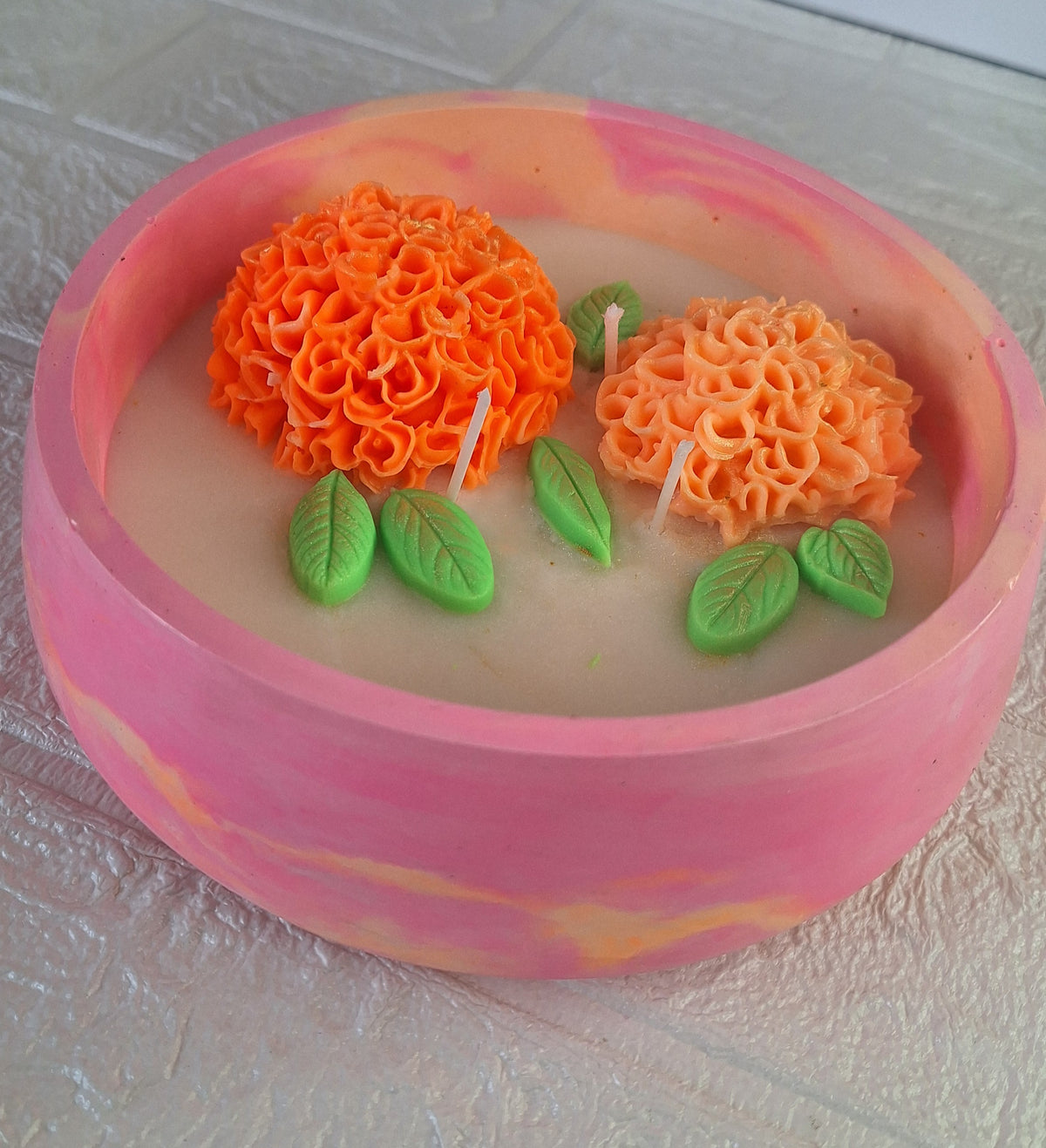 Marigold Candle Bowl