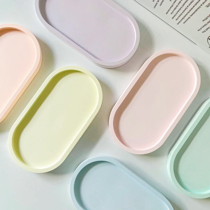 Pastel Decor/Jewelry Trays
